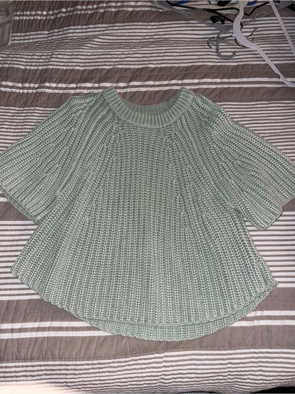 Free People Sage Green Amy Sweater